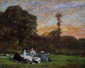 尤金布丹 - Luncheon on the Grass, the Family of Eugene Manet